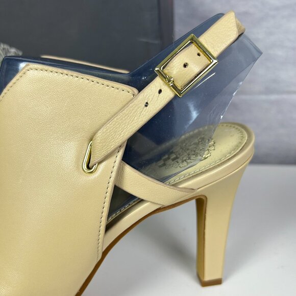 NWB Vince‎ Camuto Millwood Arno VP-Neveah Peep Toe Slingback Leather Sandals 9M - Picture 8 of 14